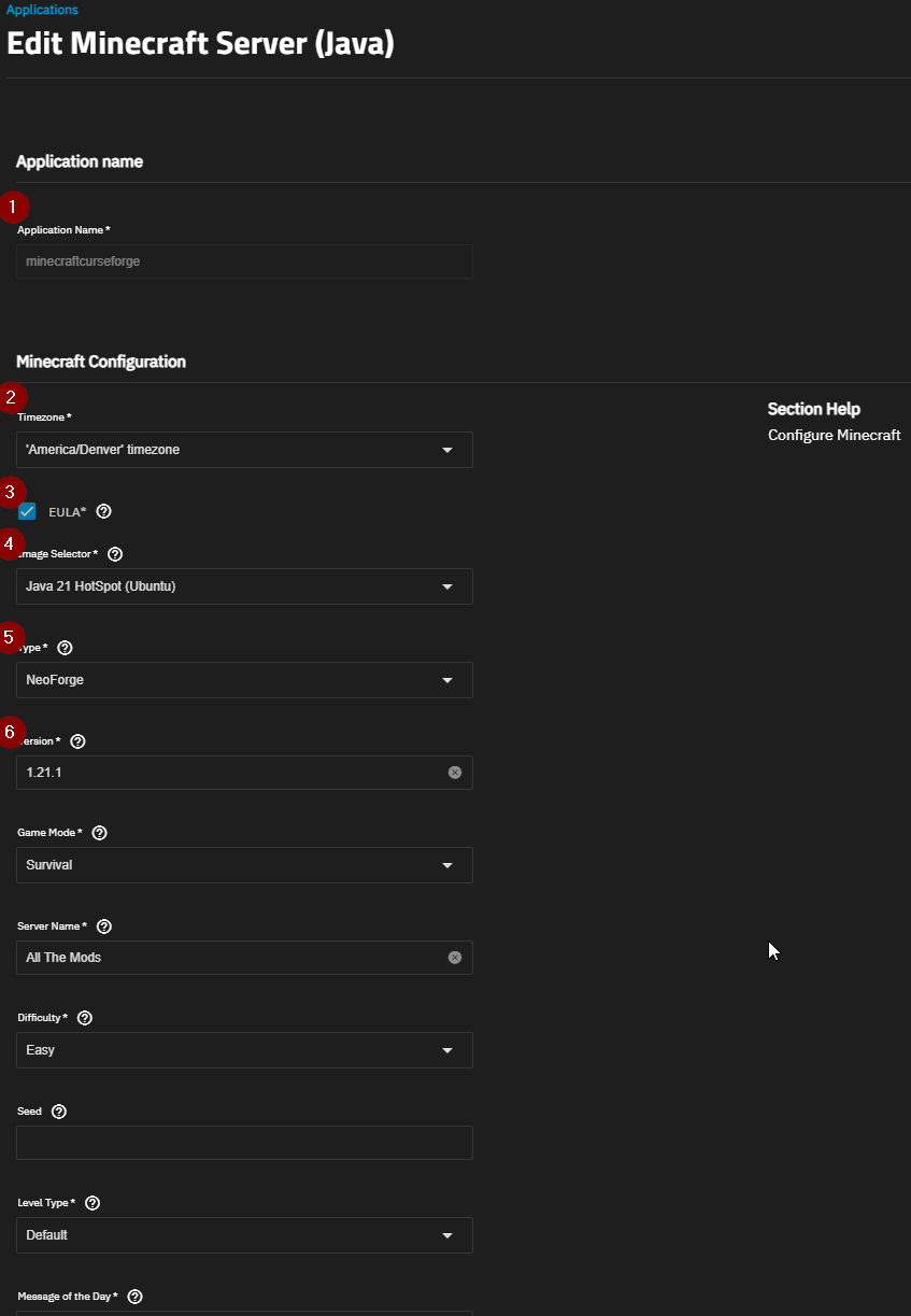 Server config steps 1-6
